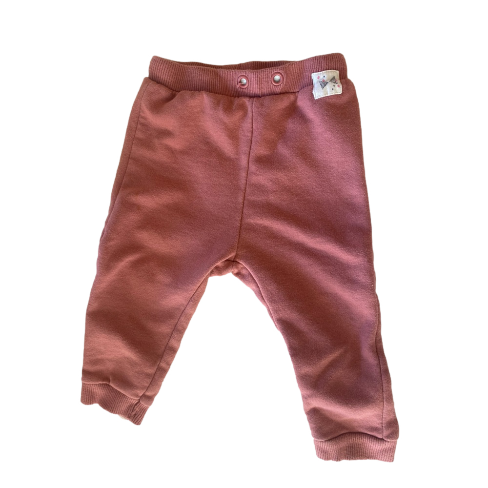 zara baby 12 month sweatpant pinky/rusted red color.